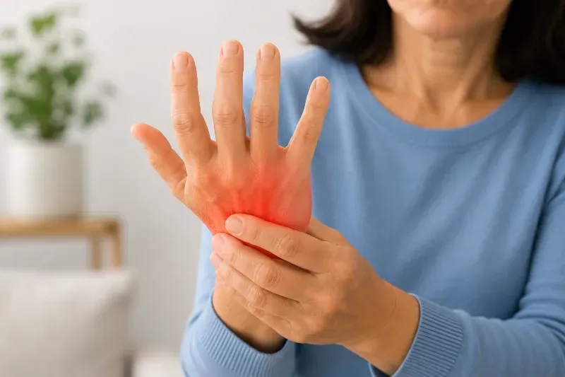 woman with hand pain 2