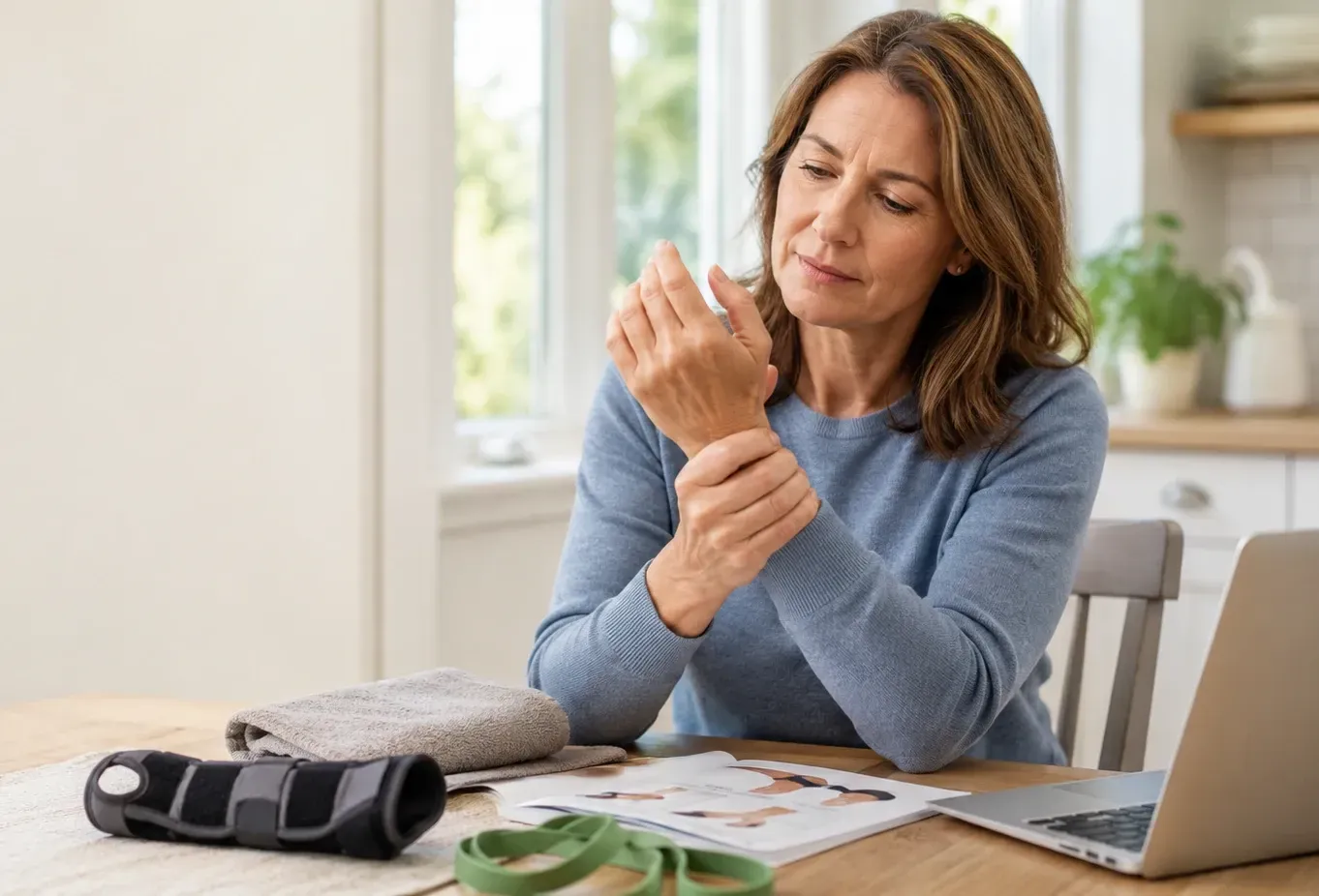woman with hand pain