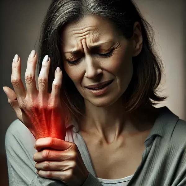 woman's face with extreme pain