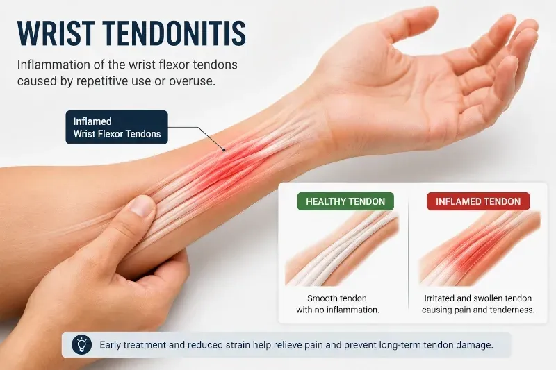 writ tendonitis graphic