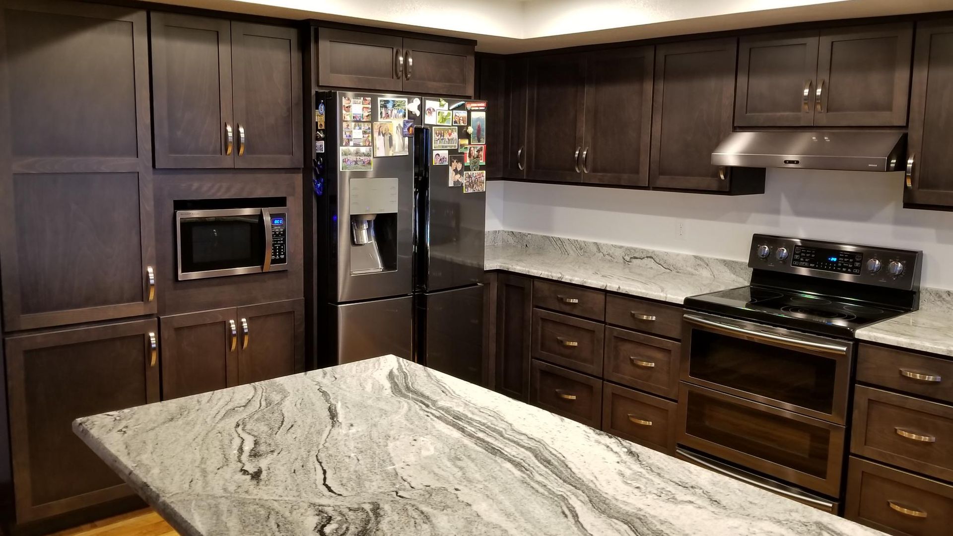 Custom Kitchen Cabinets Libby, MT Dark Stained Birch