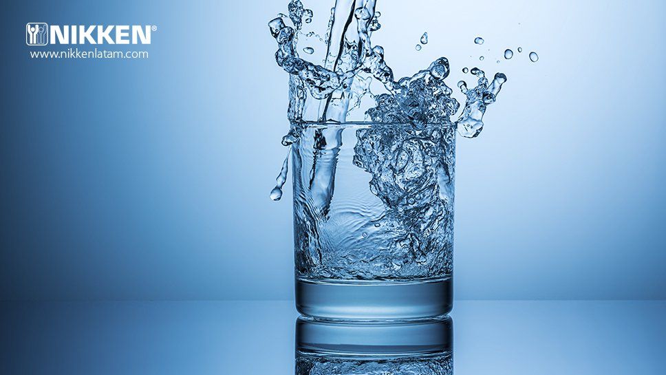 Vaso con agua purificada NIKKEN 