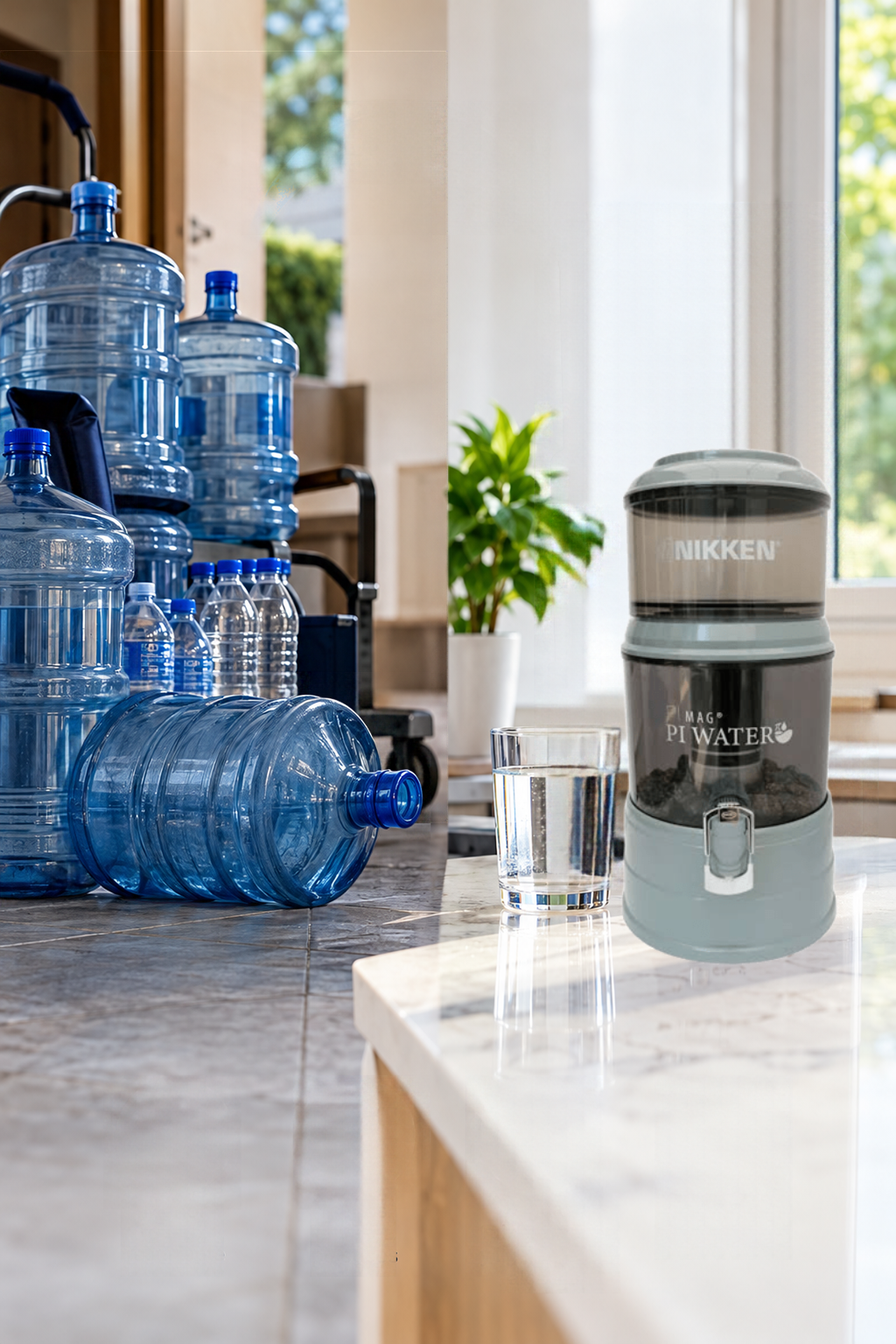 PiMag Waterfall de Nikken con sus principales diferenciadores y beneficios para el tratamiento del agua.
