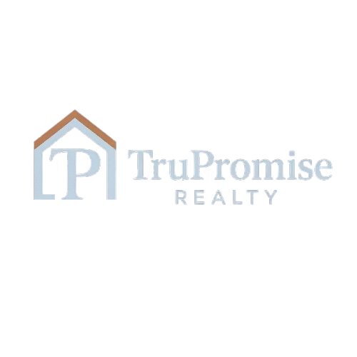 Logo for TruPromise Realty: a house-shaped frame enclosing 