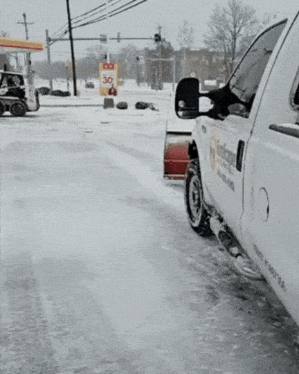 snow plowing video
