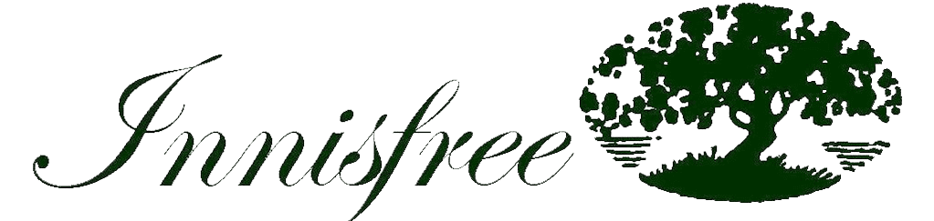 Innisifree logo with stylized text and tree. Green on white background.