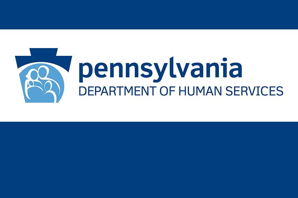 PA DHS logo with dark blue border