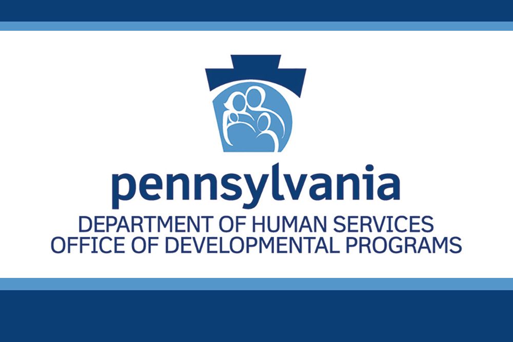 Pennsylvania Department of Human Services Office of Developmental Programs logo with blue text and emblem