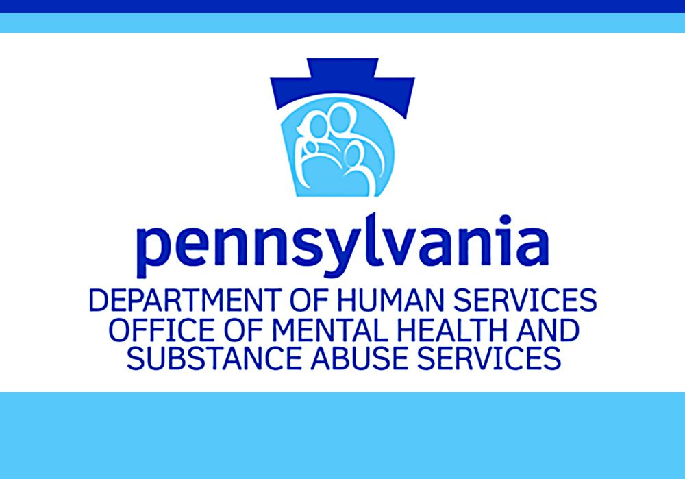 PA Office of Mental Health and Substance Abuse Services logo with light blue border