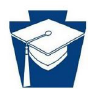 Blue ballot box with white envelope icon