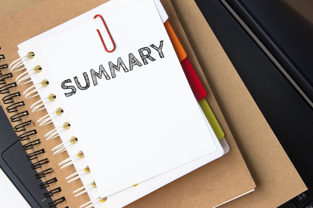 White notebook with