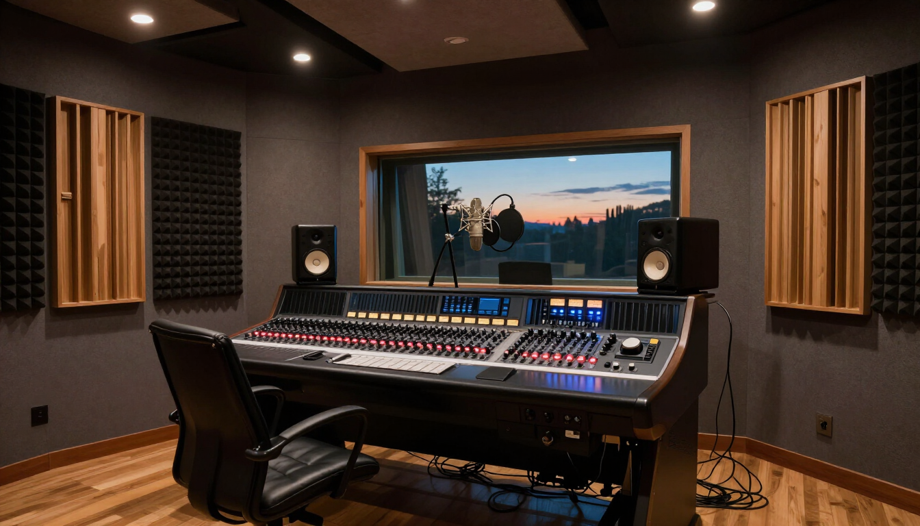 Music studio built by StudioBuild