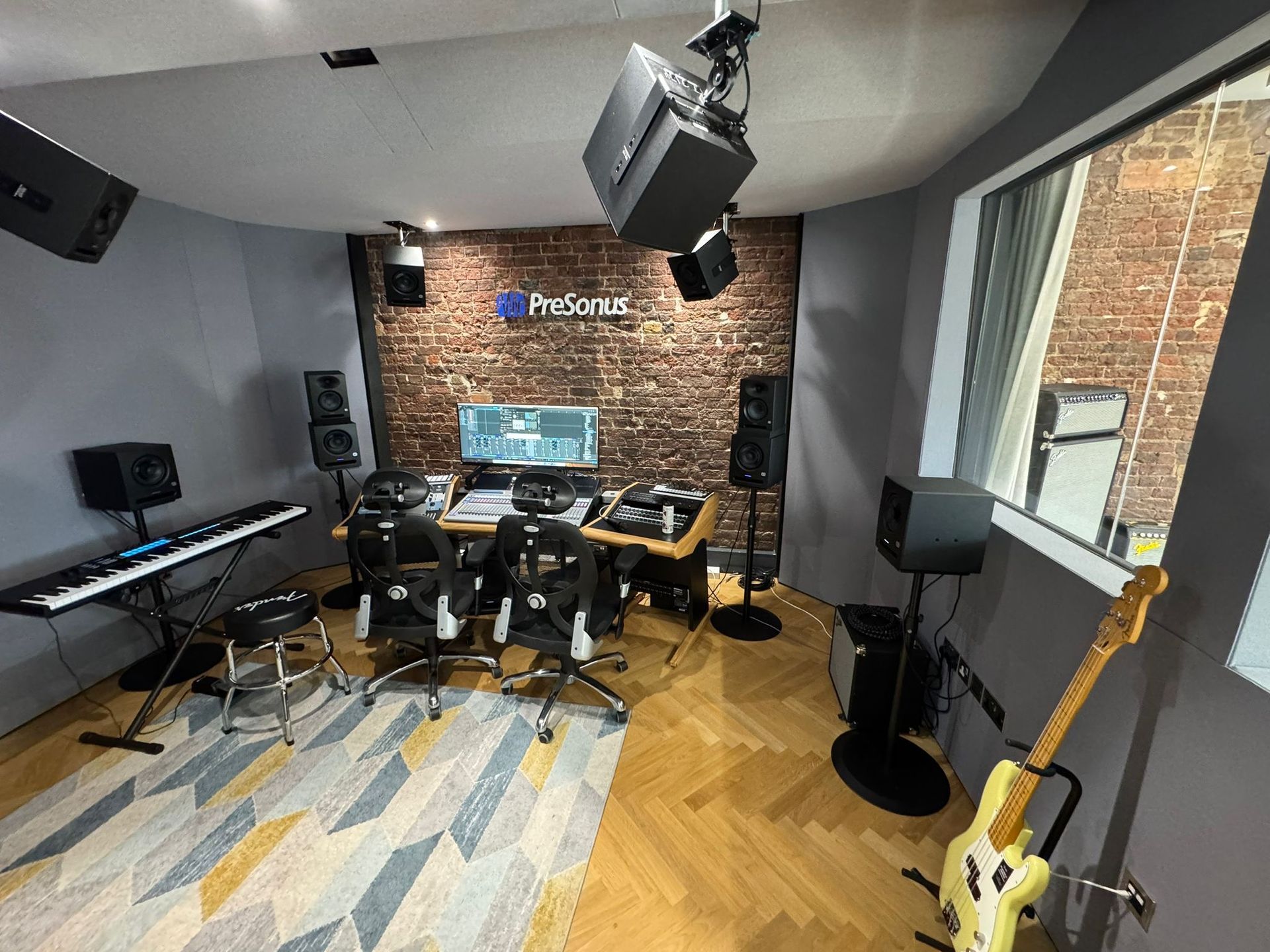 Recording studio control room
