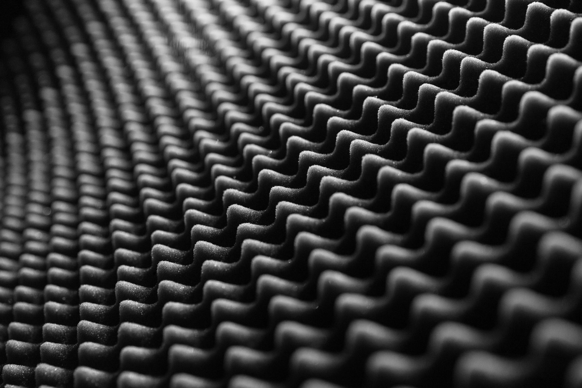 Acoustic treatment in a music studio