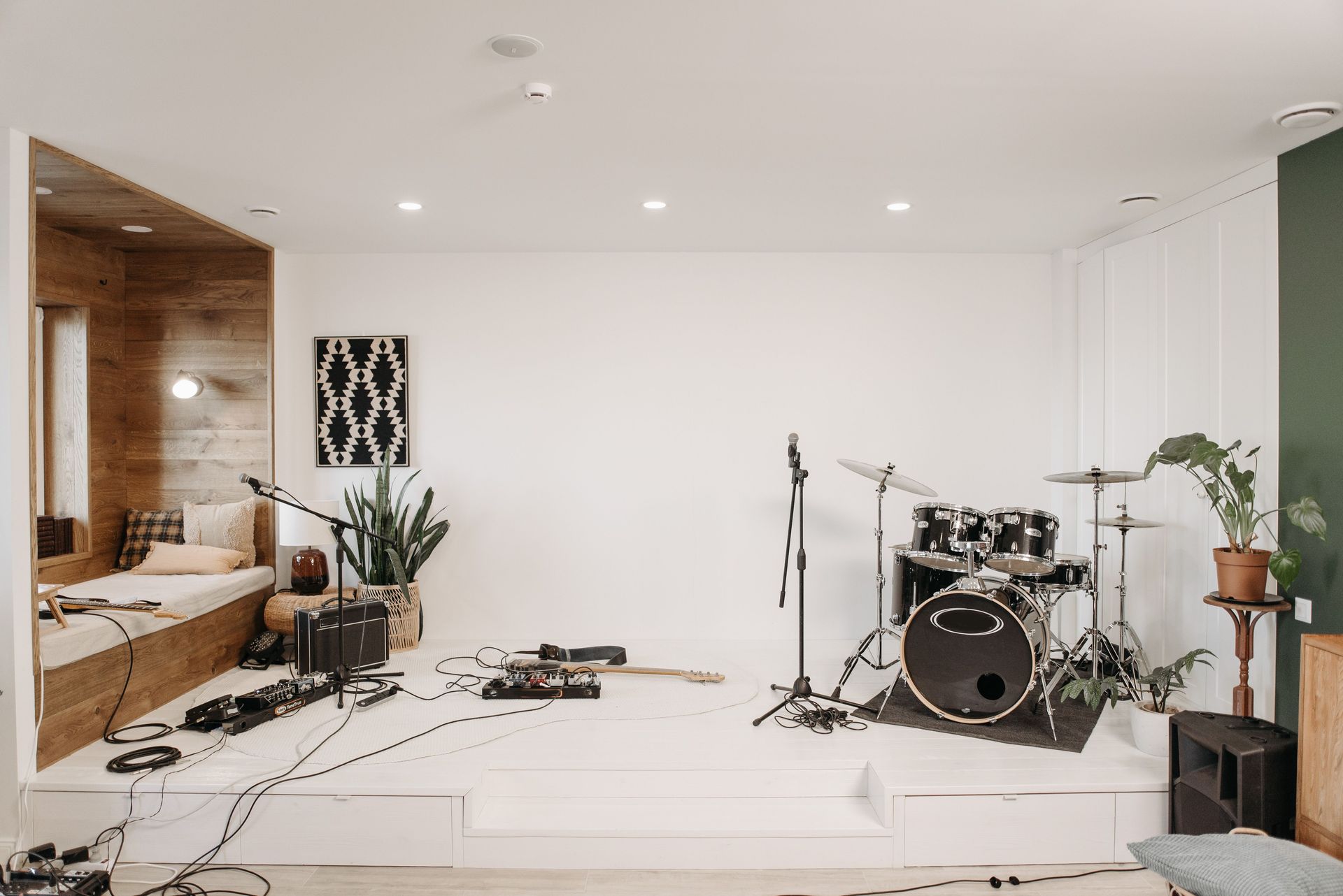 Music studio interior