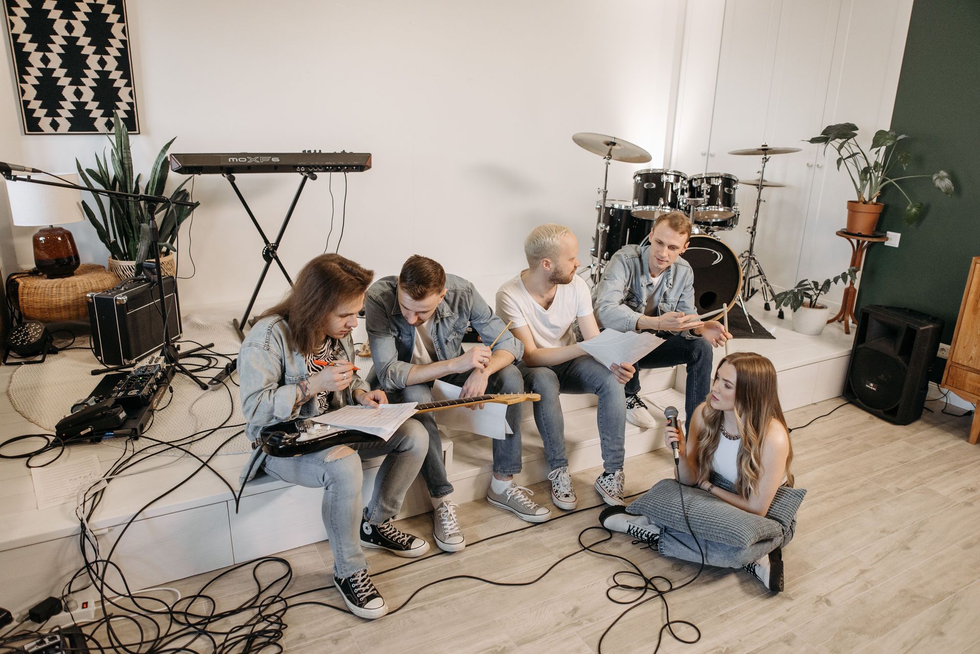 Music studio design plan