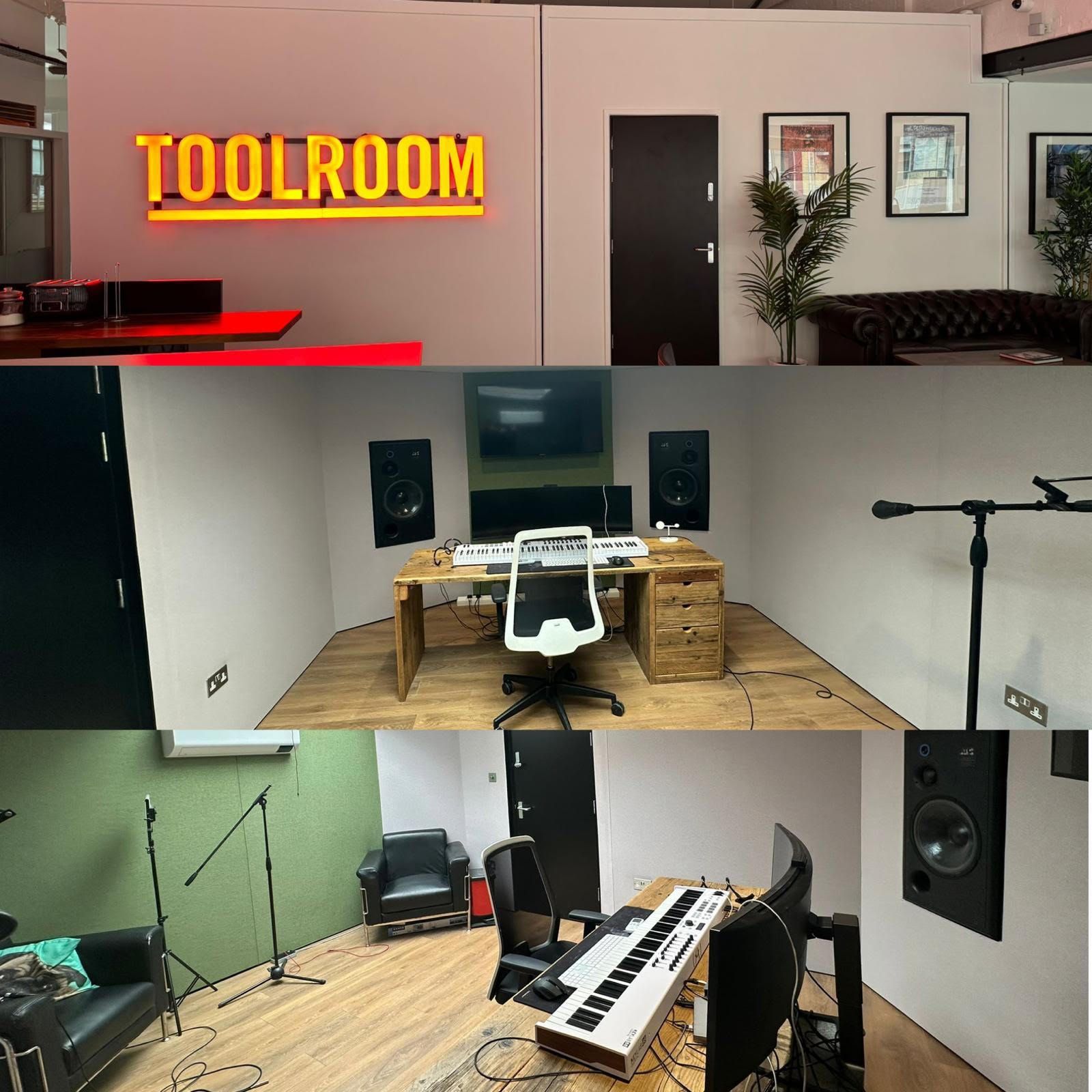 Broadcast studio control room