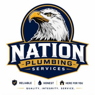A logo for Rise Plumbing Systems with an eagle on it