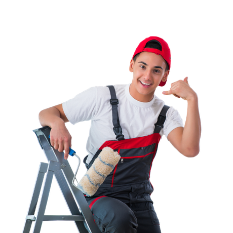 A man making a hand gesture to call our Oahu painting contractors
