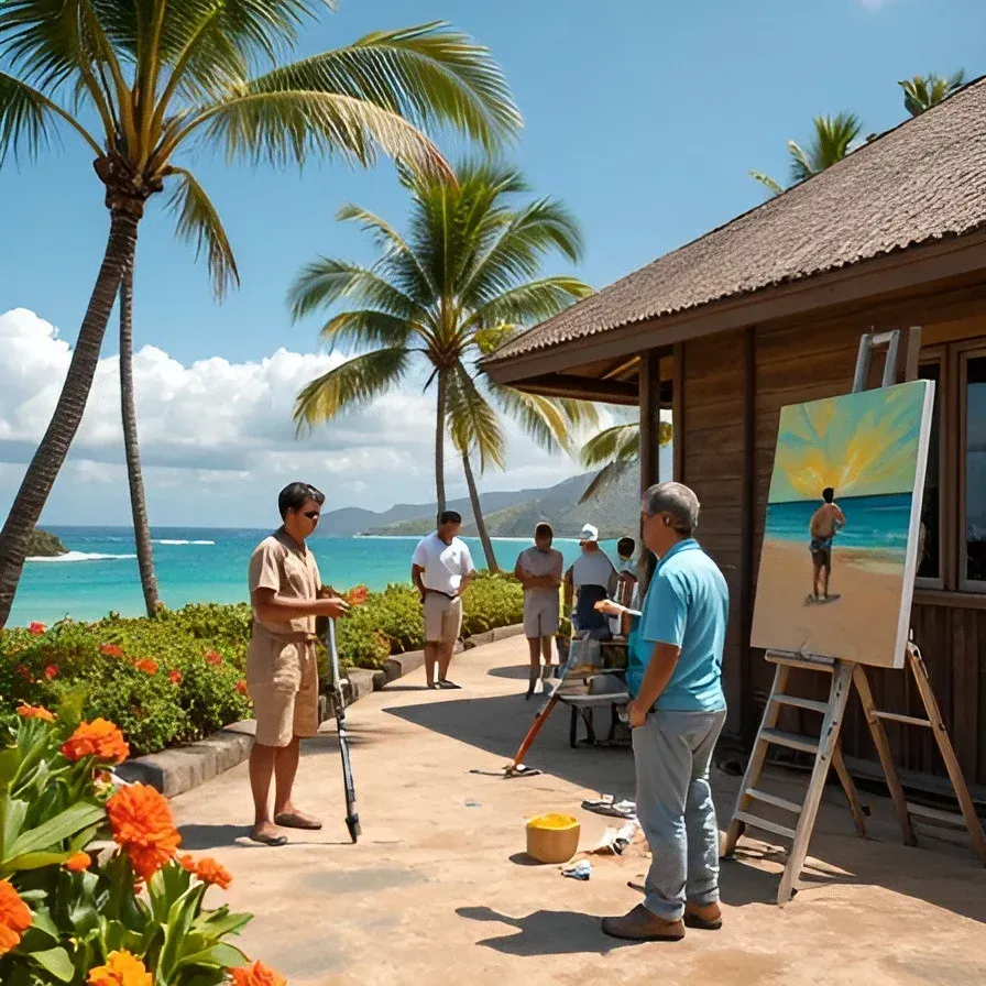 Historic skilled painters working in Hawaii