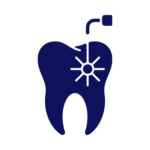 a vector off tooth being cleaned