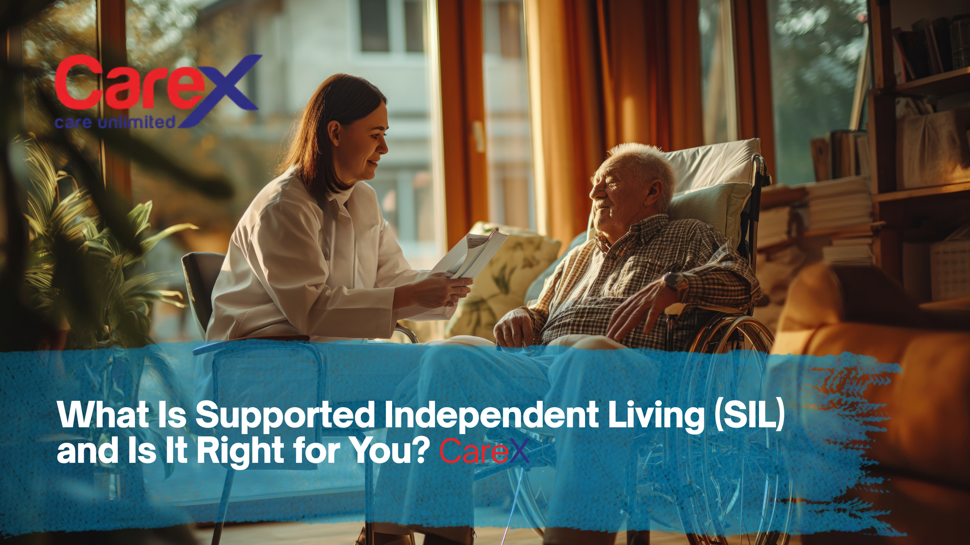 Supported Independent Living home with disability support workers assisting participants in daily living activities