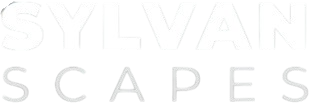 Pale embossed “SILVAN SCAPES” text on a white background.