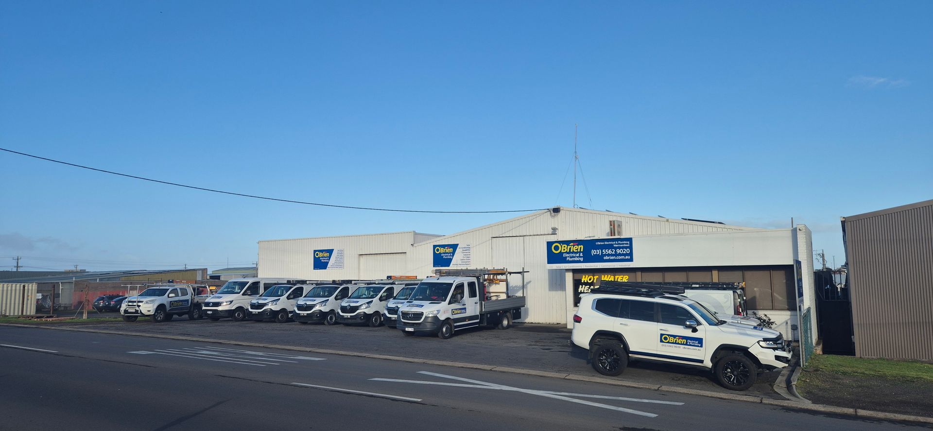 obrien-electrical-plumbing-warrnambool-fleet-headquarters