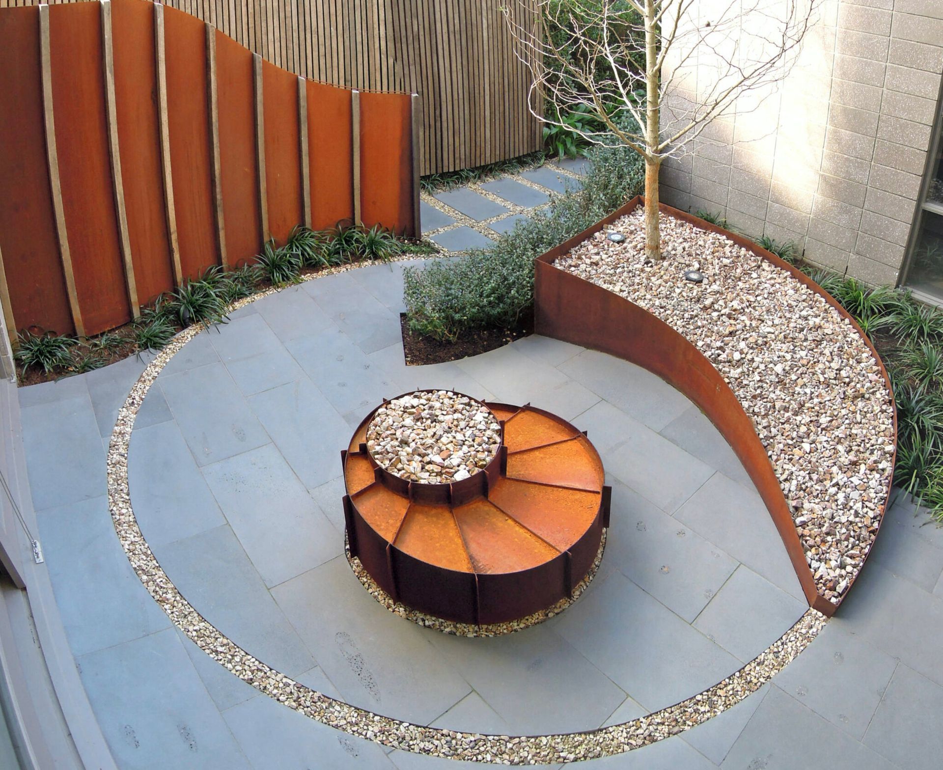 Circular Planter With Pavers - Riverstone, NSW - AA West Precast Concrete Circular Planter With Pavers - Riverstone, NSW - AA West Precast Concrete
