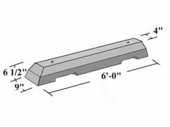 Car Wheel Stop Size - Riverstone, NSW - AA West Precast Concrete