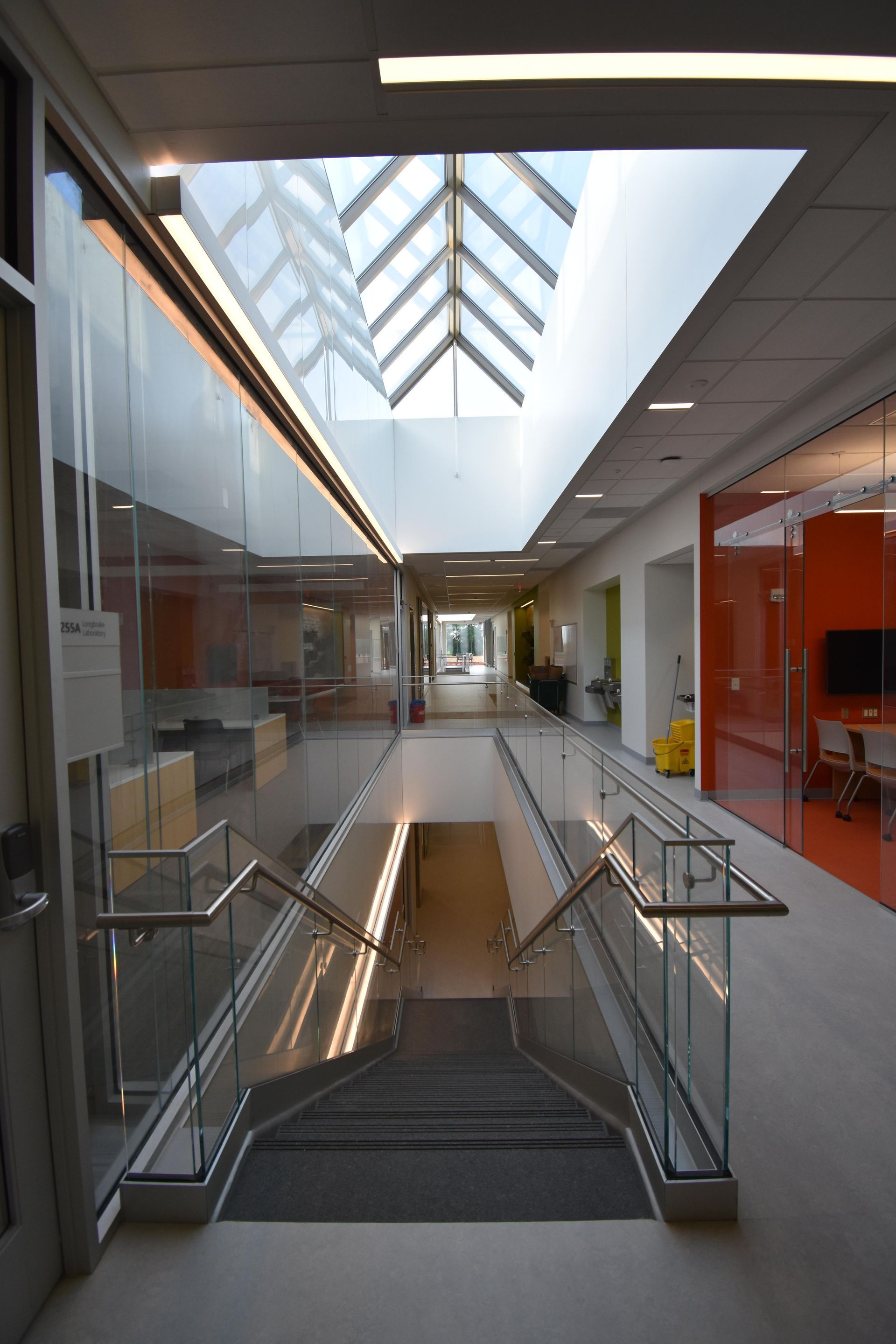 A Hallway with Stairs and a Skylight in the Middle | Wooster, OH | Bogner Construction Company