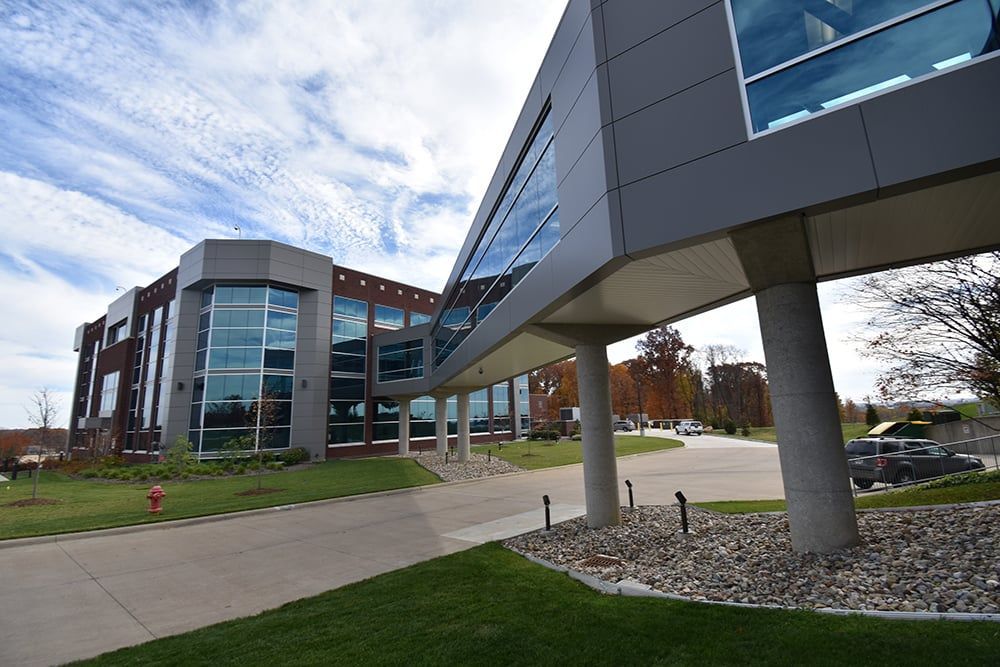 A Large Building with a Walkway Between it and Another Building | Wooster, OH | Bogner Construction Company