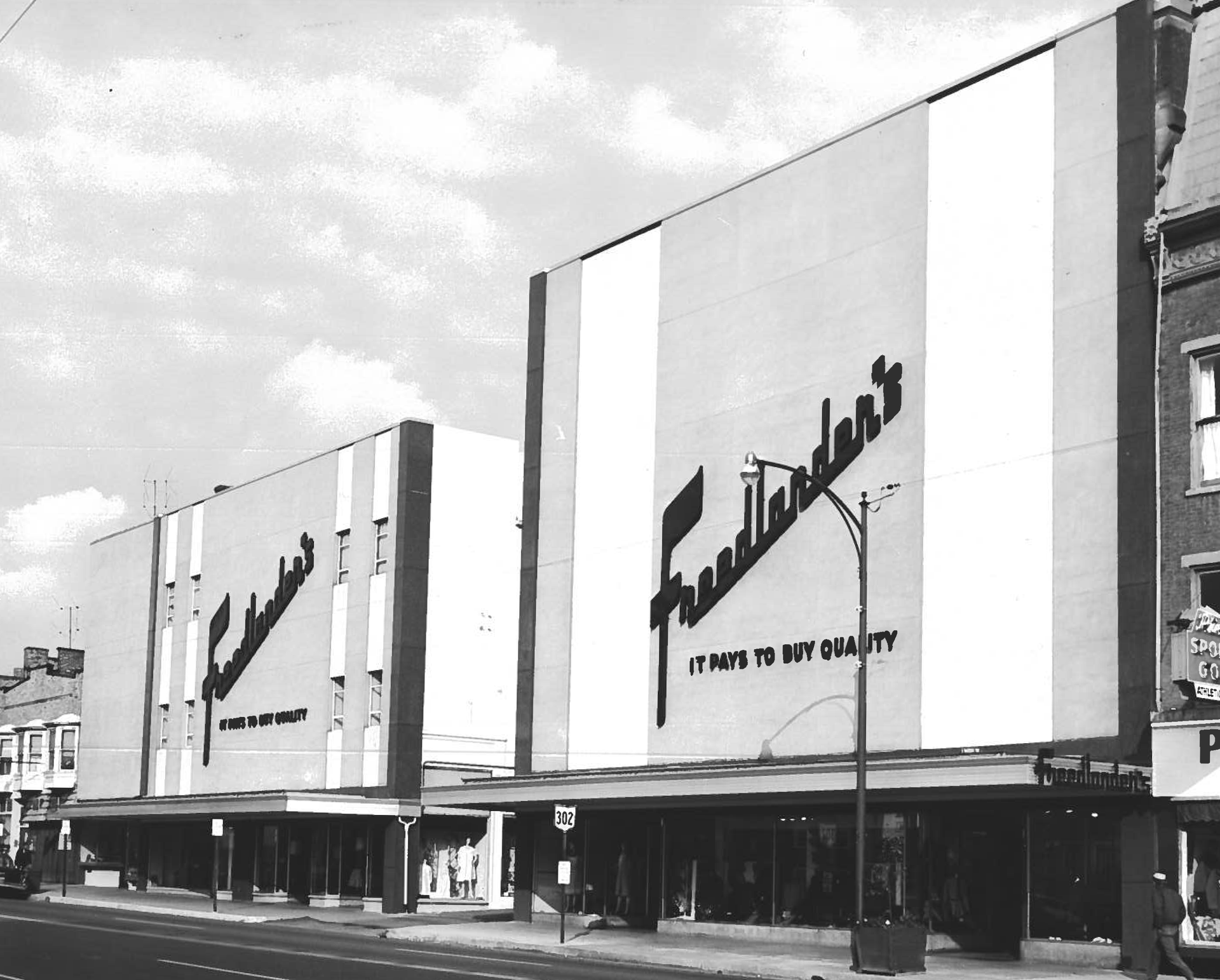 A Black and White Photo of a Fred Lauder Store | Wooster, OH | Bogner Construction Company