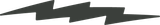 Black jagged zigzag line, like a lightning bolt or sharp waveform, on a white background