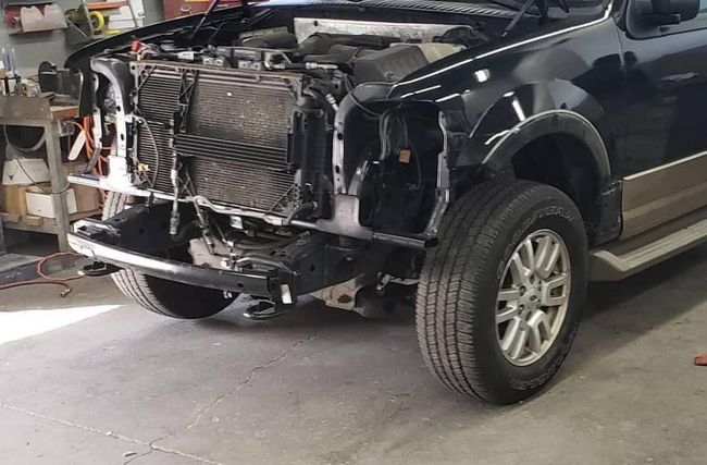 Body work before at Town Line Auto Body﻿ in﻿ Smithtown, NY﻿