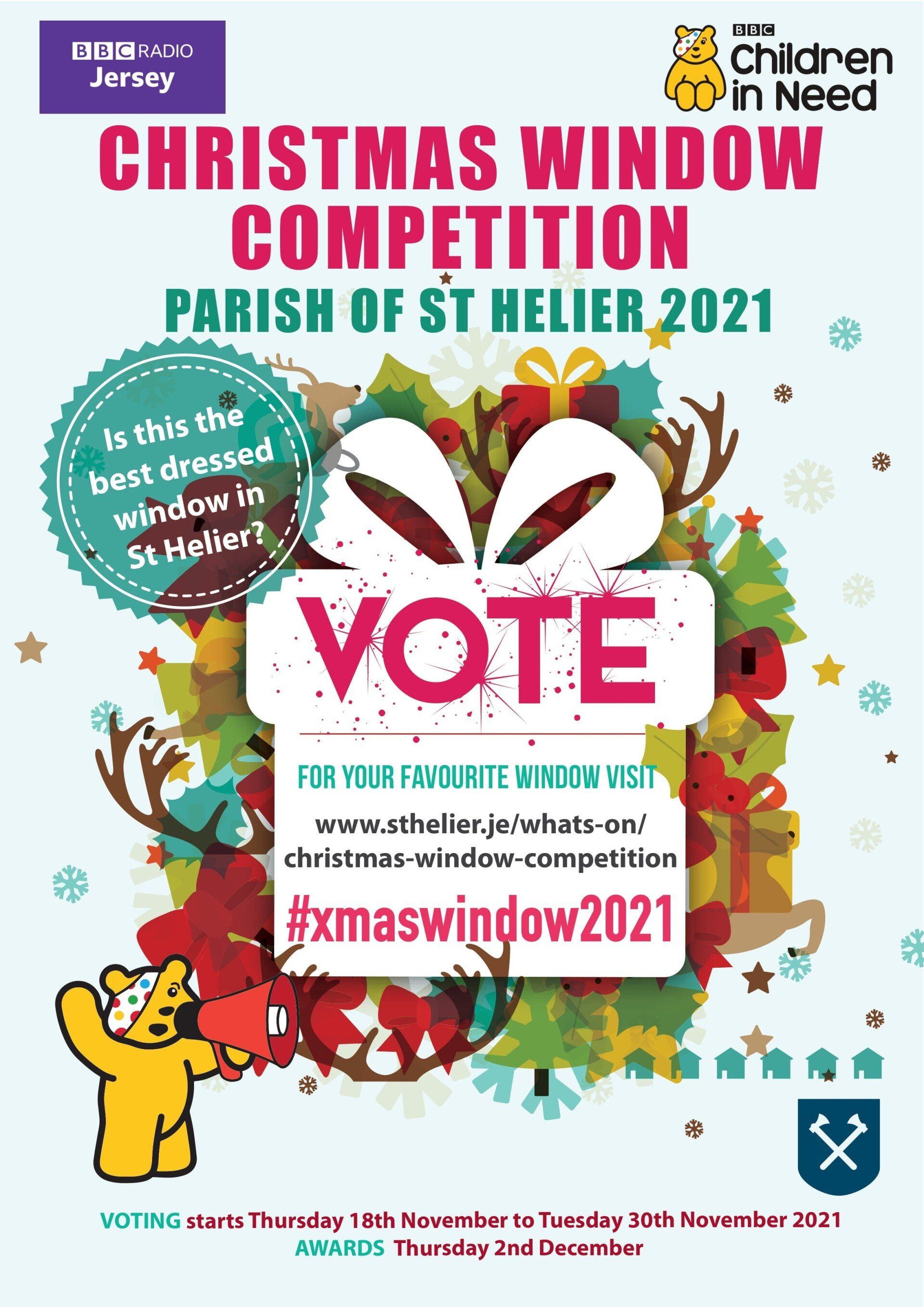 Christmas window competition poster - Radio Jersey Christmas window competition poster - Radio Jersey