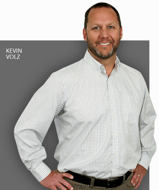 A man with his hands on his hips is named kevin volz