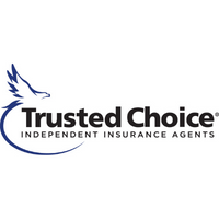 The logo for trusted choice independent insurance agents with a bird on it.