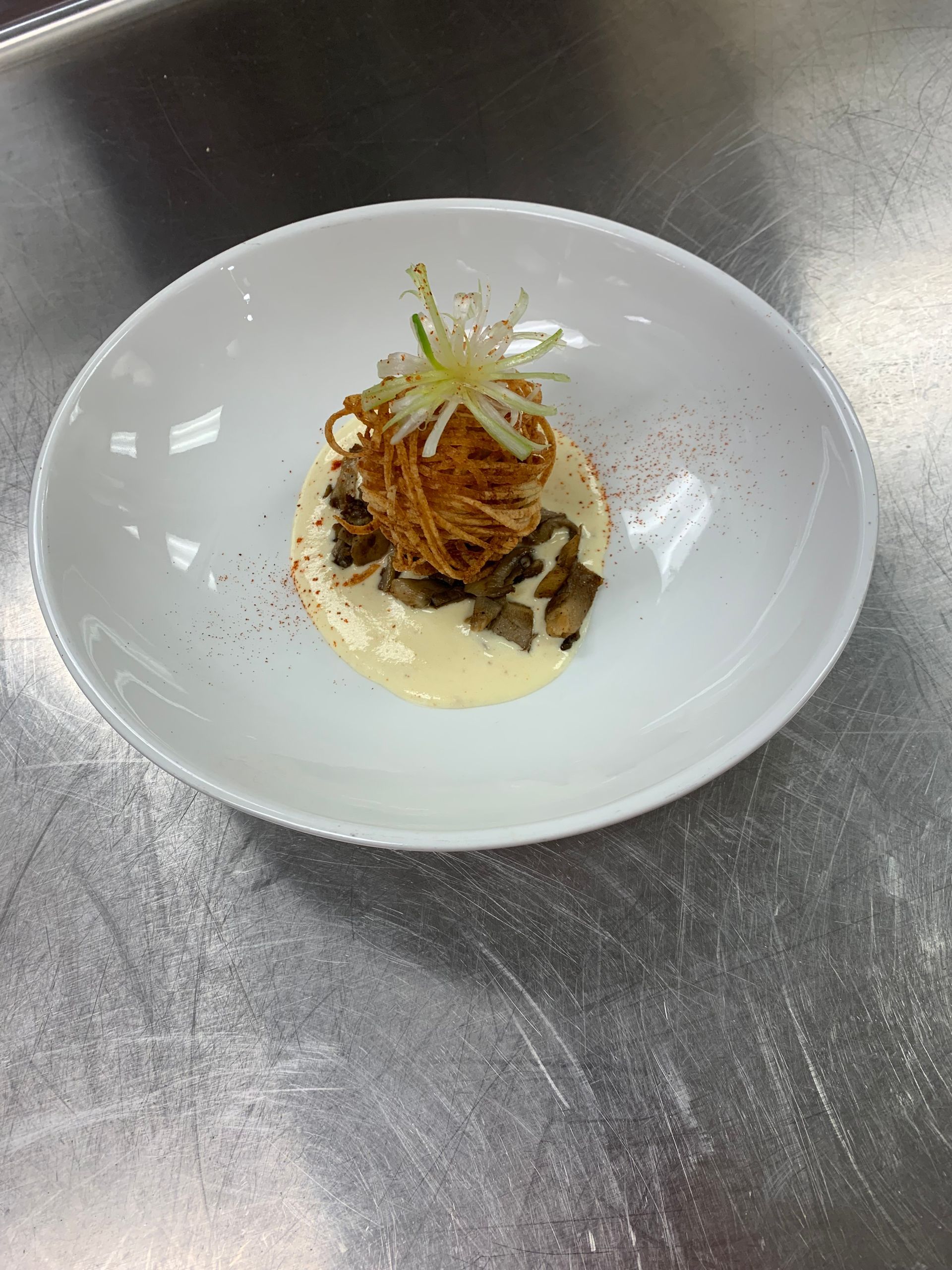 Potato Fried Oyster with Cream Sauce
