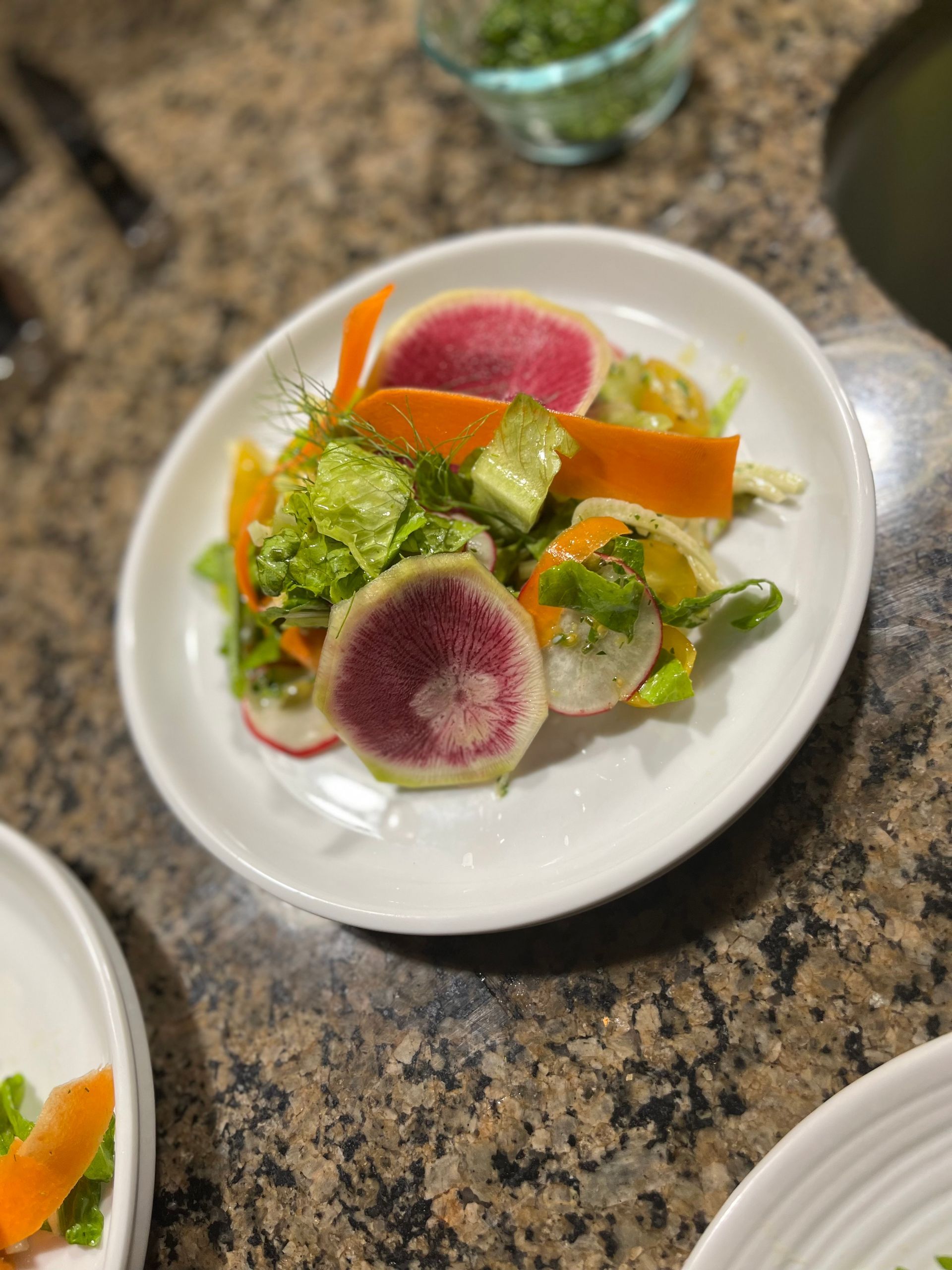 Shaved Vegetable Salad, with Lemon Dijon Vinaigrette