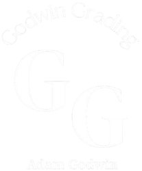 Faint white watermark-style logo with two large G letters and text reading &ldquo;Adam Gohm&rdquo; and &ldquo;Coach and Credible&rdquo;