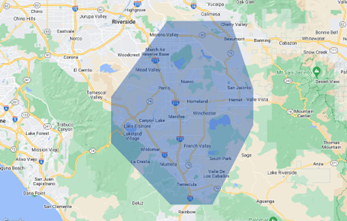 Service Areas - Nuevo, CA - Ken's Tree Service Service Areas - Nuevo, CA - Ken's Tree Service