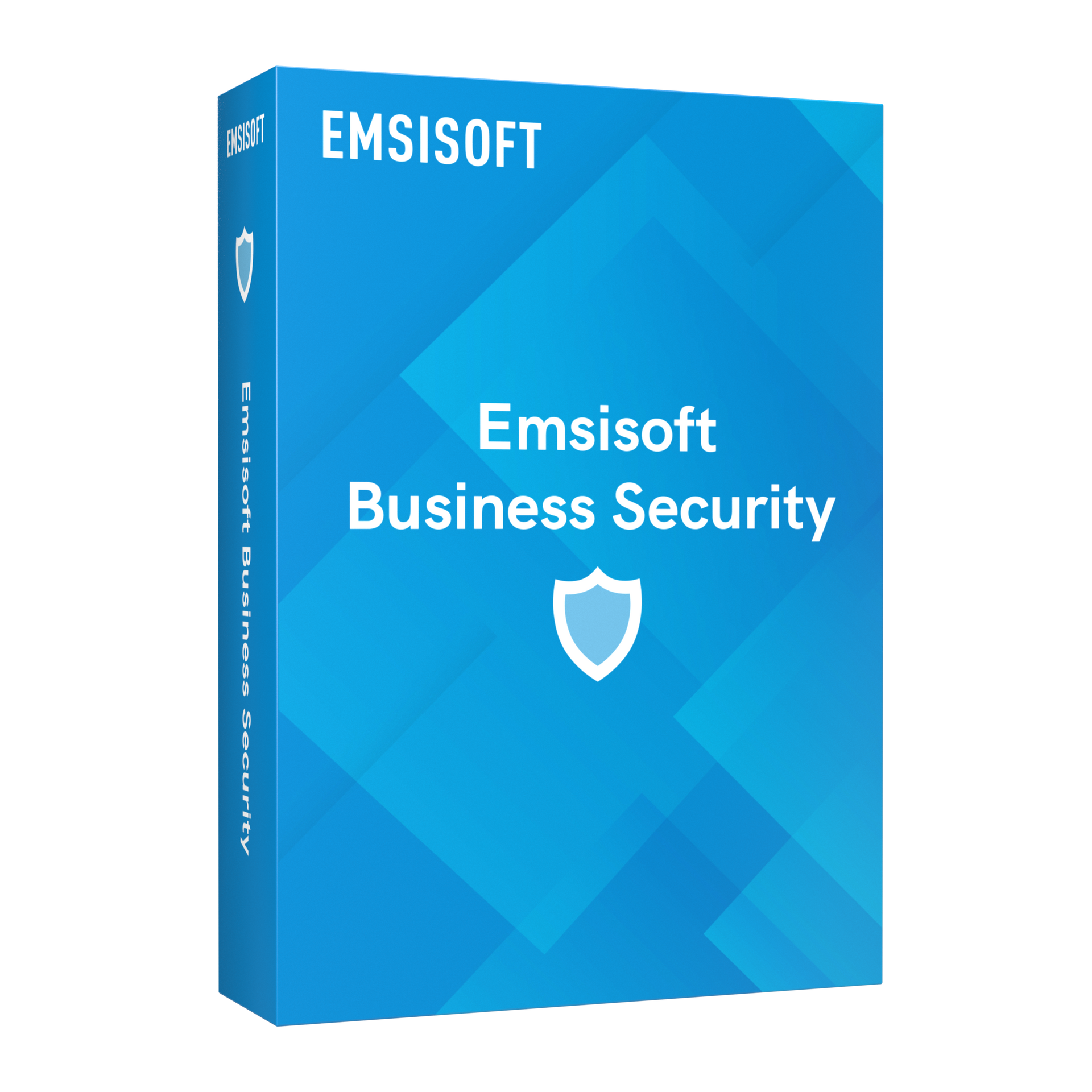 Een blauwe doos met daarop emsisoft business security
