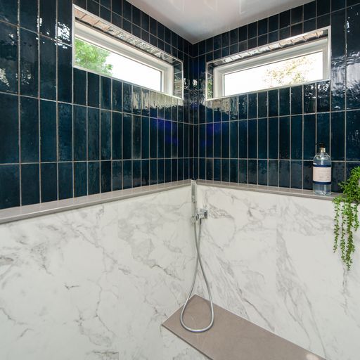 bathroom remodel inside shower