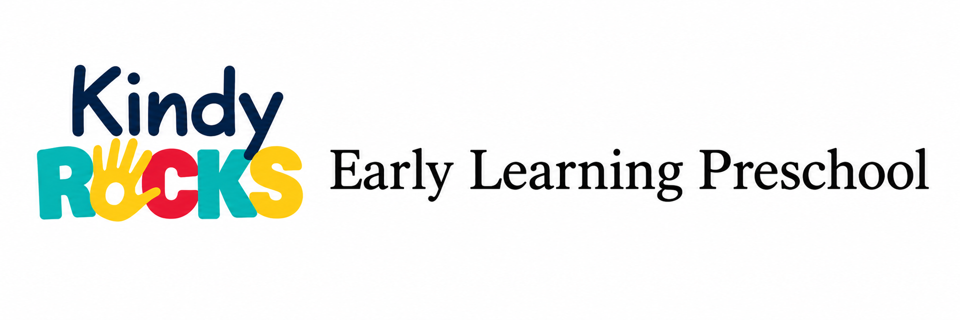 business logo kindy rocks early learning preschool business logo