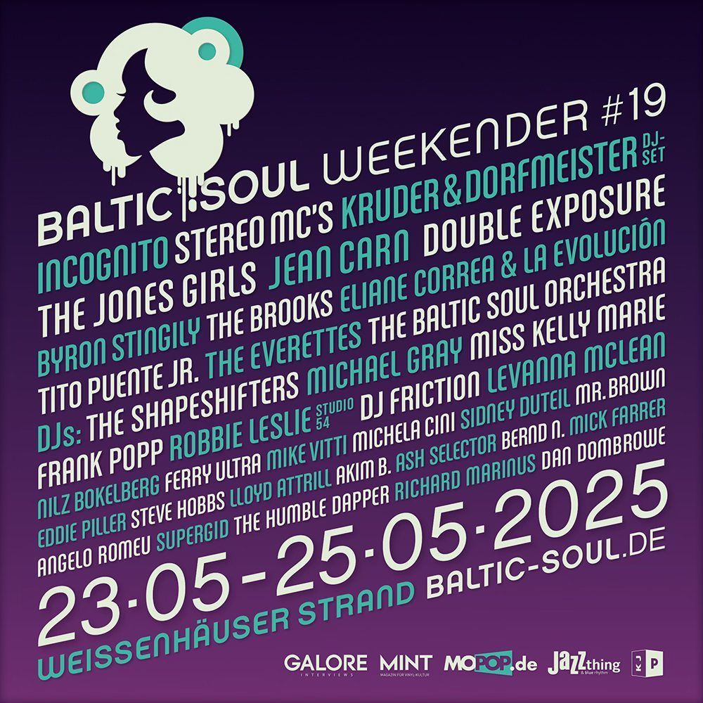 Een poster voor de Baltic Soul Weekender #19