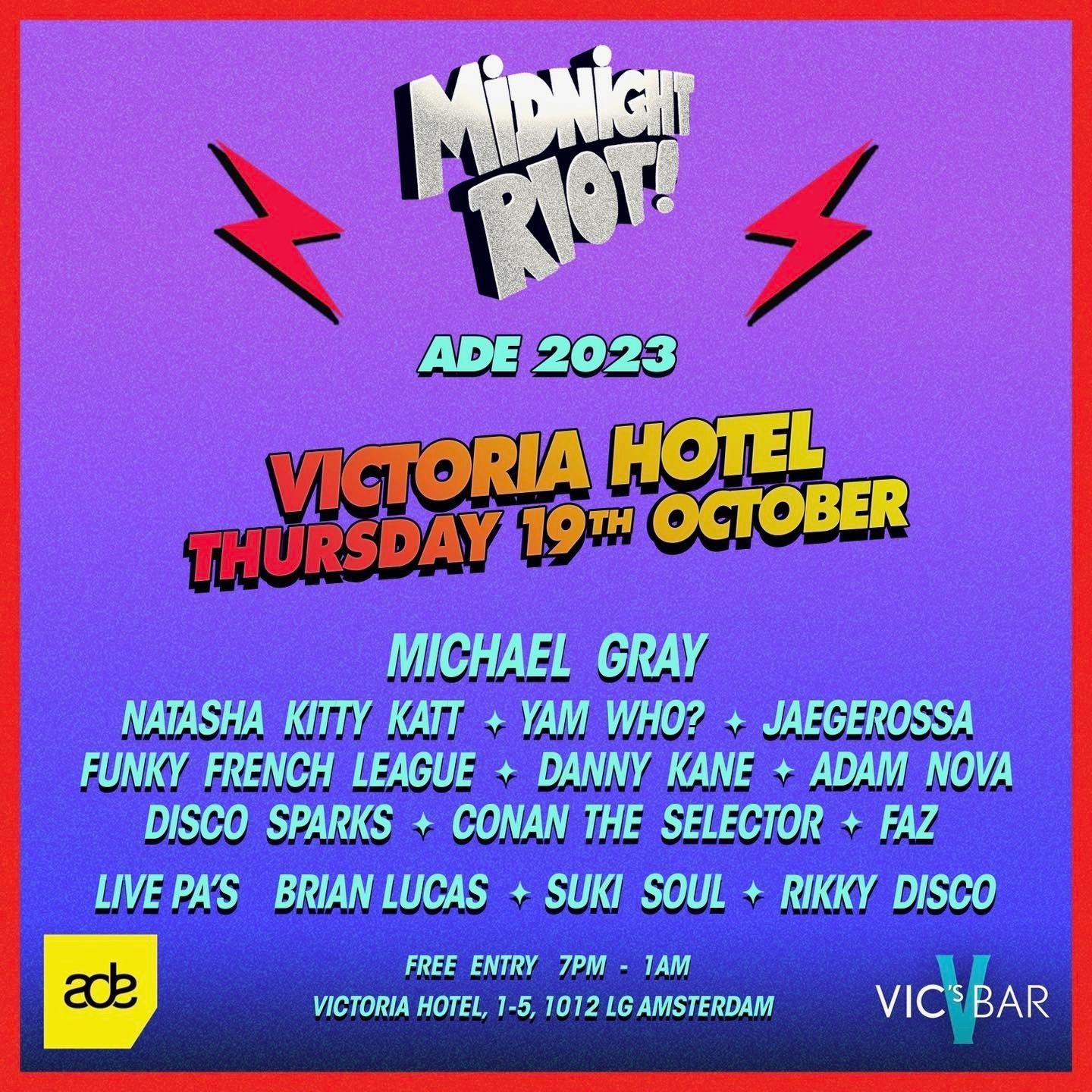 ADE - Vic's Bar 2023