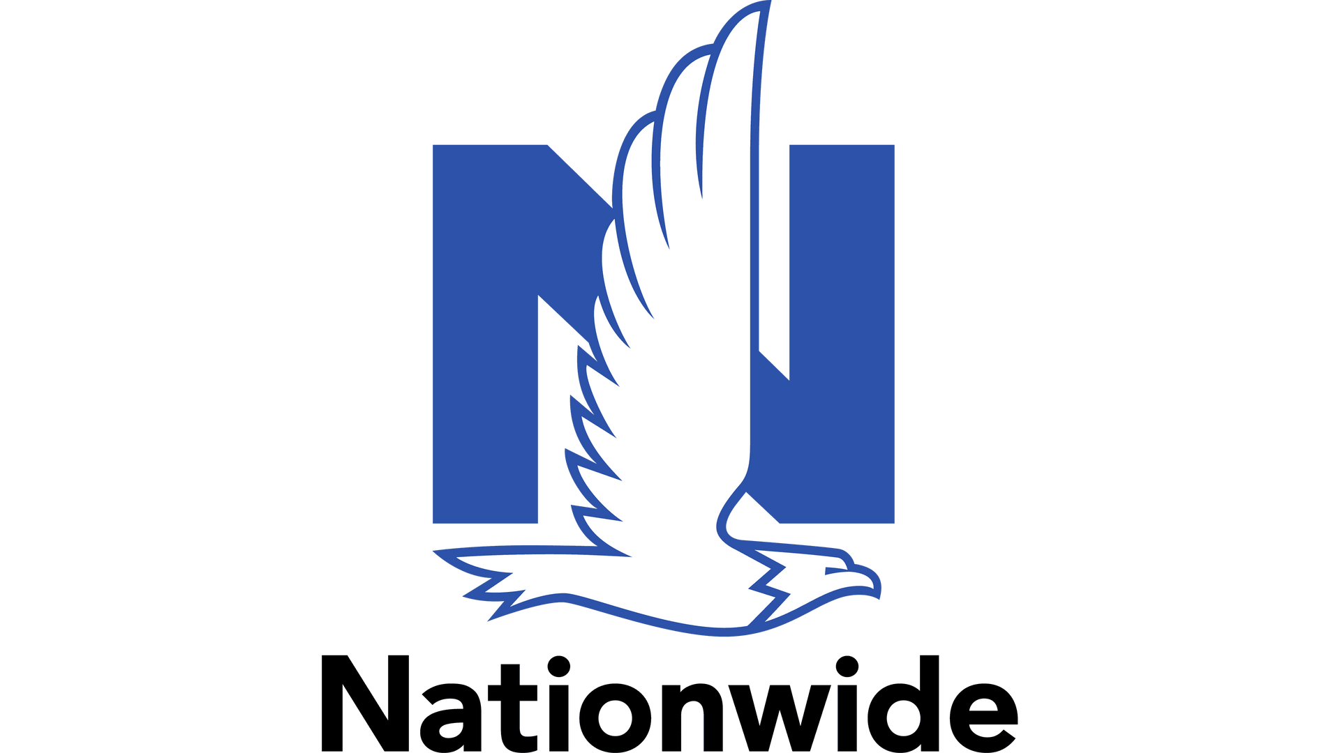 The logo for nationwide is a blue n with an eagle on it.