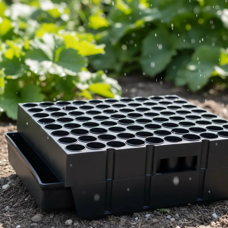 Germinador 88 celda removibles de 140 cc+ contenedora de 38 x 62 x 7cm sin drenaje x 1 kit de 2 producto