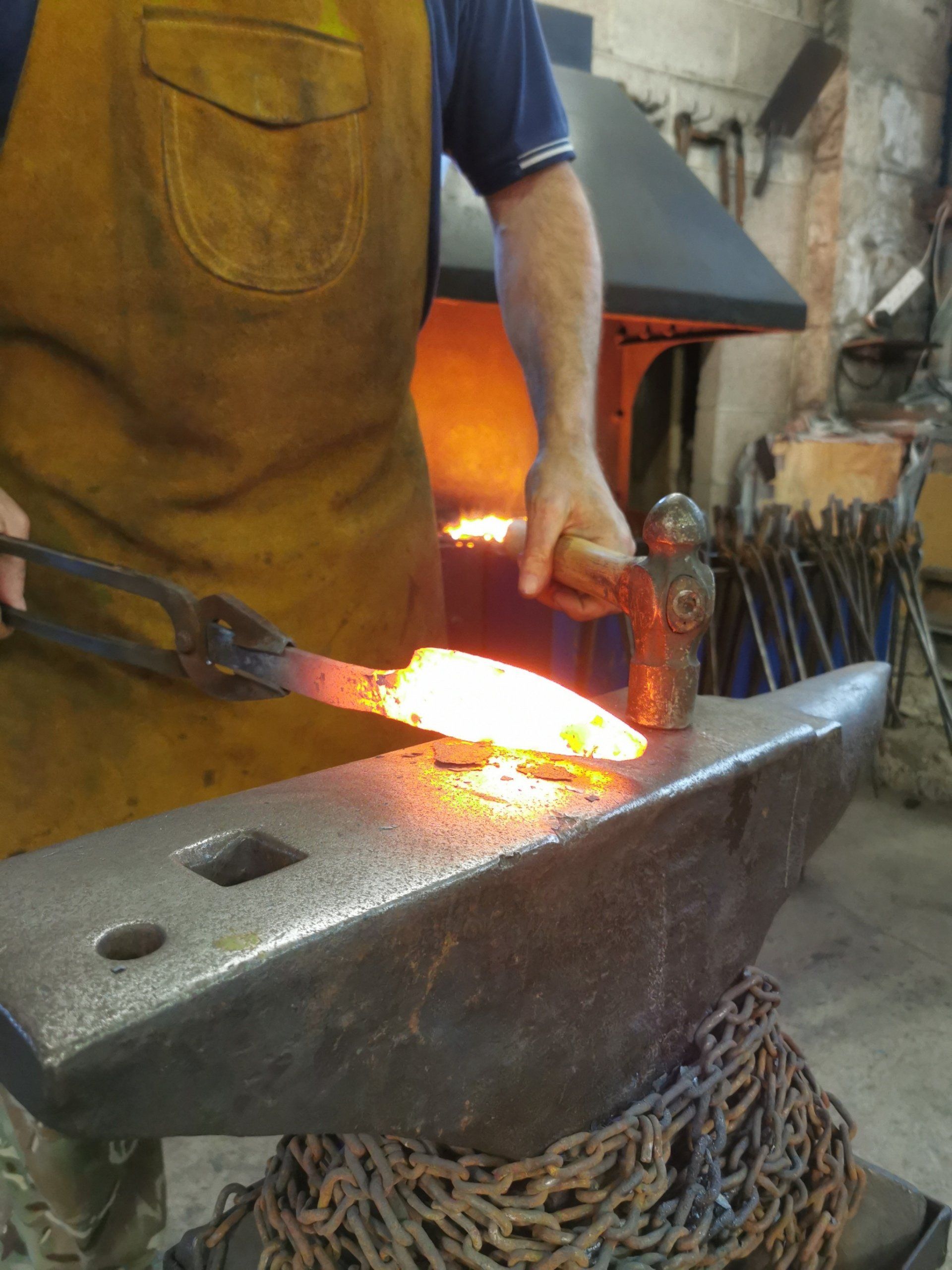 knife in the forge